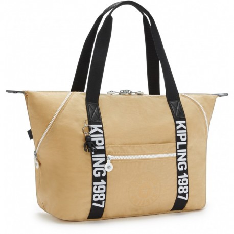 Дорожная сумка Kipling ART M Beige Black (85V) KI2522_85V
