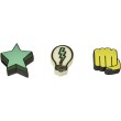 Набор накладок на молнии Kipling BTS PULLERS MIX Fist Star Bulb (52Y) K00107_52Y