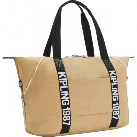 Дорожная сумка Kipling ART M Beige Black (85V) KI2522_85V