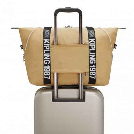 Дорожная сумка Kipling ART M Beige Black (85V) KI2522_85V