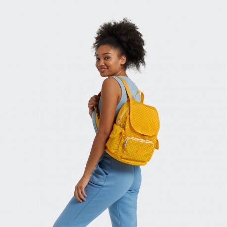 Рюкзак Kipling CITY PACK S Soft Dot Yellow (M67) KI4581_M67