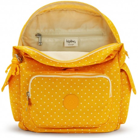 Рюкзак Kipling CITY PACK S Soft Dot Yellow (M67) KI4581_M67