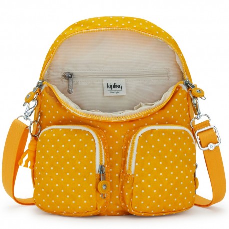 Рюкзак-сумка Kipling Firefly Up Soft Dot Yellow (M67) KI7452_M67