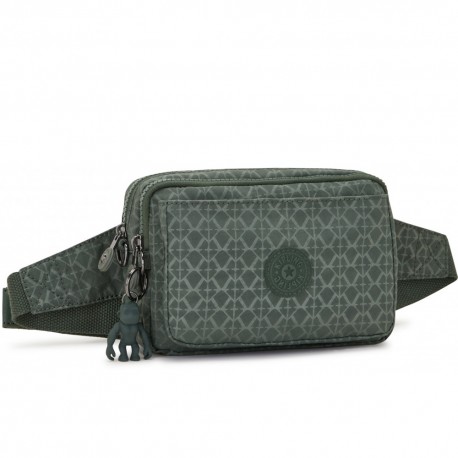 Сумочка 2в1 Kipling ABANU MULTI Sign Green Emb (F6C) KI3492_F6C