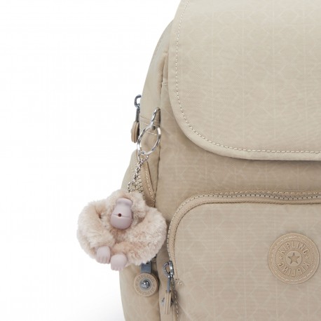 Рюкзак Kipling CITY ZIP MINI Sign Beige Emb (96A) KI469796A