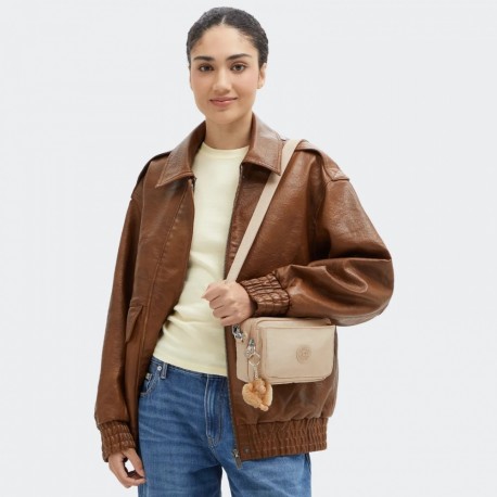 Сумочка 2в1 Kipling ABANU MULTI Sparkled Beige (5DV) KI3492_5DV