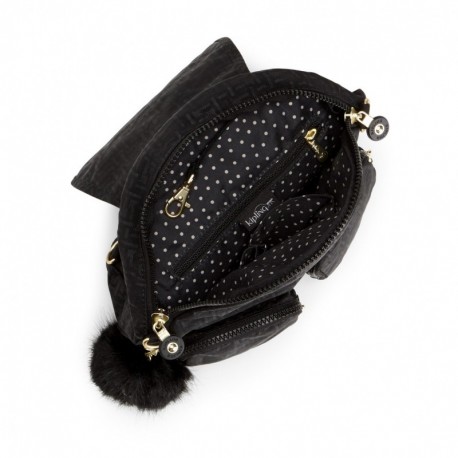 Рюкзак-сумка Kipling FIREFLY UP Black Pylon Emb (47K) K23512_47K