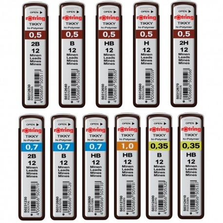 Грифелі Rotring 0,5мм B (12) S0312640