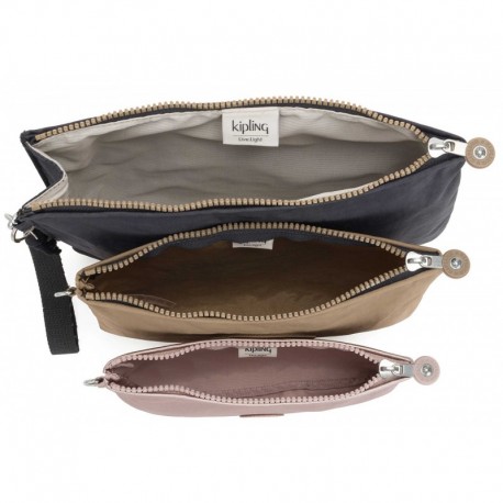 Набір із 3-х косметичок Kipling IAKA L WRISTLET Night Grey Bl (N85) KI4219_N85