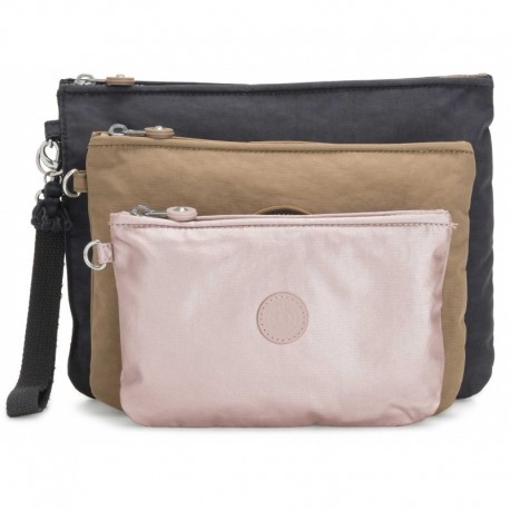 Набір із 3-х косметичок Kipling IAKA L WRISTLET Night Grey Bl (N85) KI4219_N85