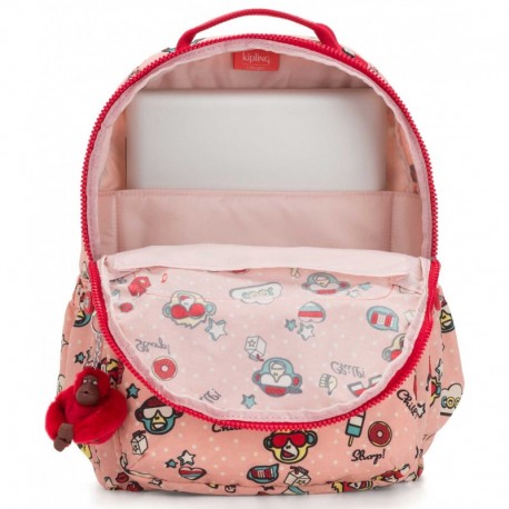Рюкзак для ноутбука Kipling SEOUL GO Monkey Play (48Q) K21316_48Q