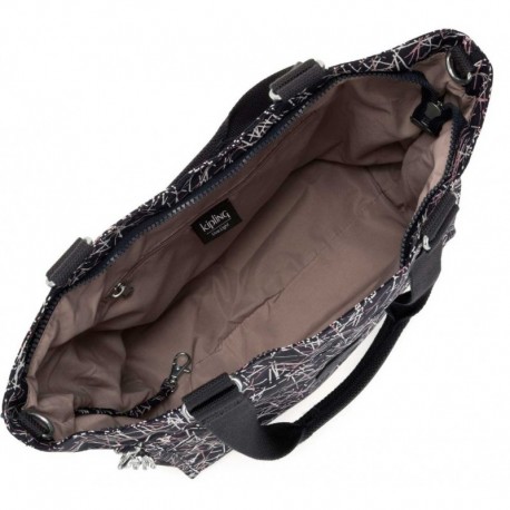 Сумка Kipling NEW SHOPPER S Navy Stick Pr (Q56) KI4274_Q56