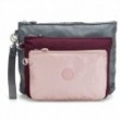Набір косметичок Kipling IAKA L WRISTLET Steel Gr Metal (H55) KI3697_H55