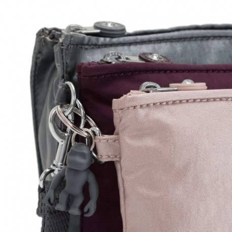 Набір косметичок Kipling IAKA L WRISTLET Steel Gr Metal (H55) KI3697_H55