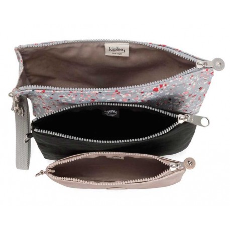 Набір із 3-х косметичок Kipling IAKA L WRISTLET Speckled (48X) KI3656_48X