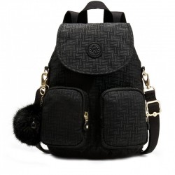 Рюкзак-сумка Kipling FIREFLY UP Black Pylon Emb (47K) K23512_47K
