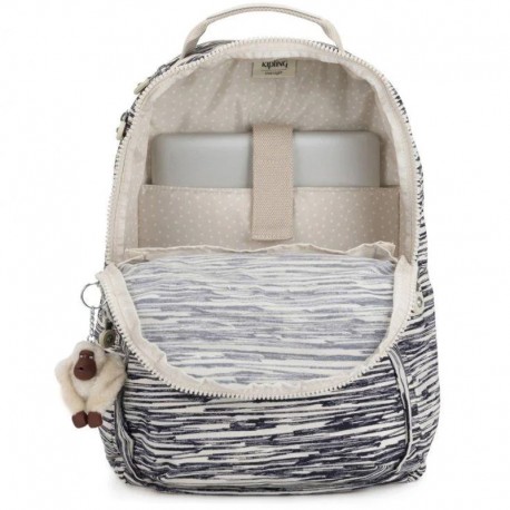 Рюкзак для ноутбука Kipling CLAS SEOUL Scribble Lines (18P) K12622_18P